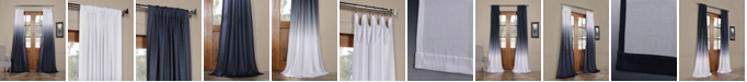 Exclusive Fabrics & Furnishings Ombre Semi Sheer 50" x 84" Curtain Panel